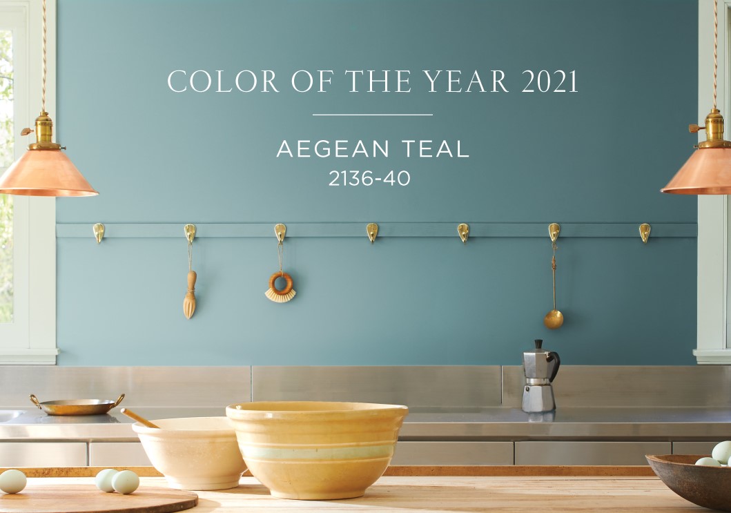 Aegean Teal 2136-40 Color of the Year 2021.